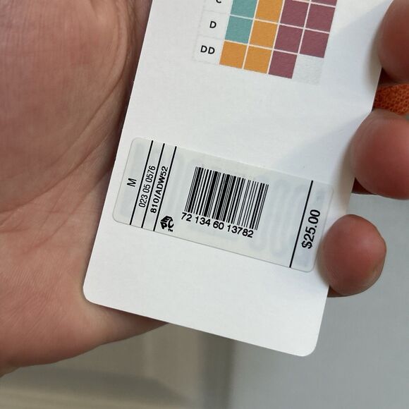 NWT All. You. LIVELY Triangle Bralette Mesh Wireless Bra Size Medium Rust Orange - Picture 14 of 16